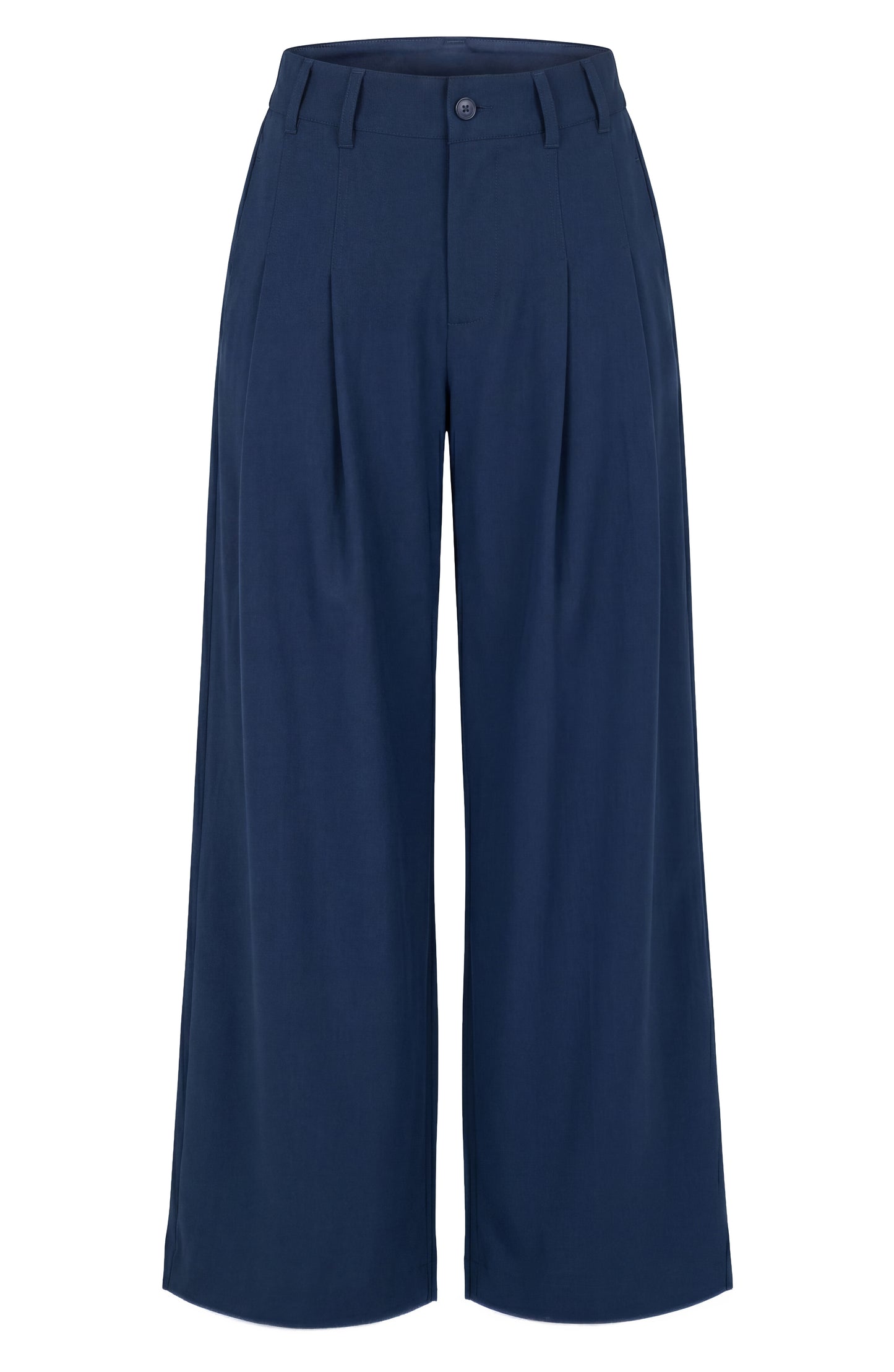 Liverpool Pleated Trousers- Oxford Navy