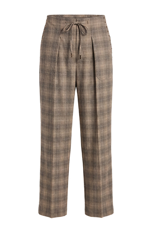 Liverpool High Rise Crop Trouser - Multi Plaid