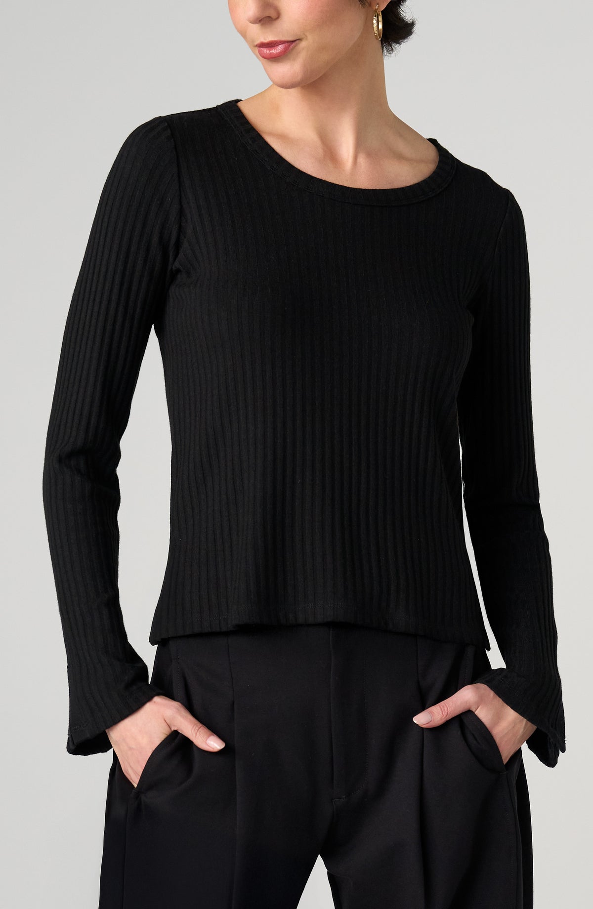Liverpool Scoop Neck Knit Top