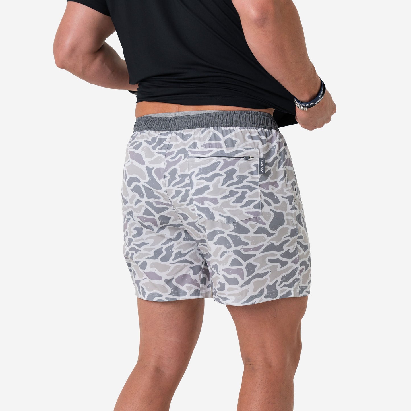 Athletic Short- White Camo