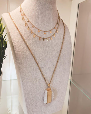 Goddess Collection Mae Necklace Gold