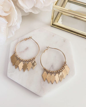 Goddess Collection Brynlee Earrings Gold