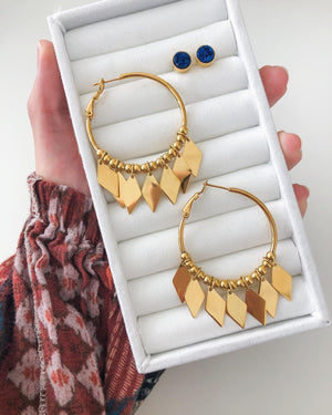 Goddess Collection Brynlee Earrings Gold