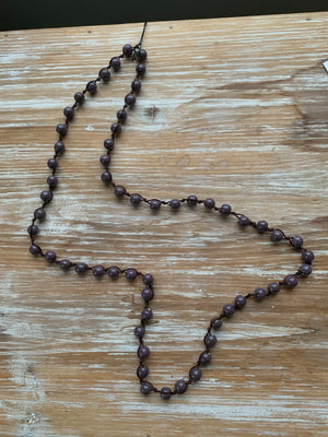 Lost & Found Plum Beaded Necklace