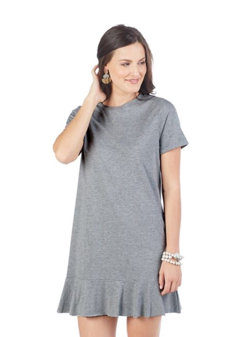 T-Shirt Dress-gray