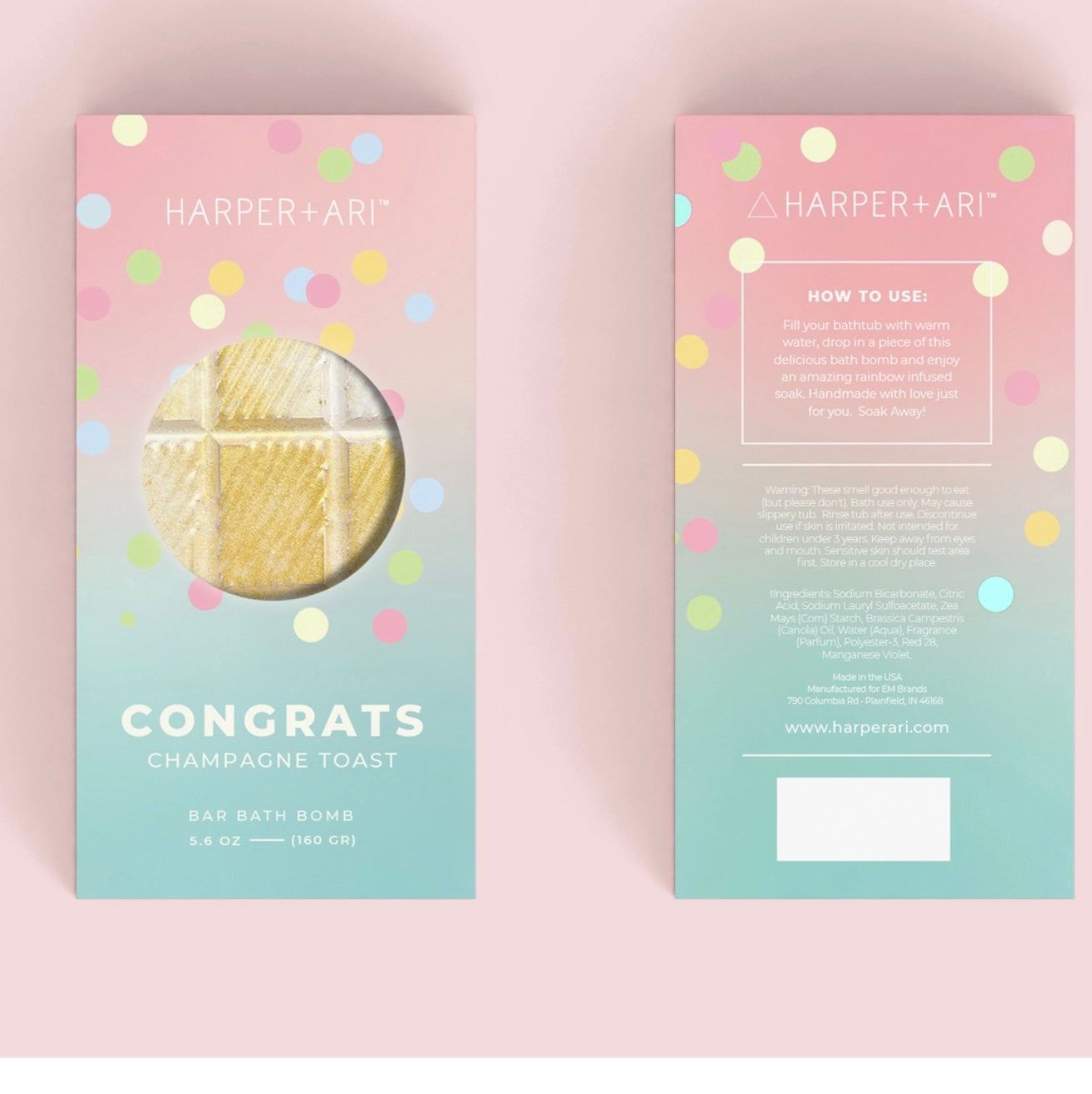 Harper & Ari Congrats-Bath Bar