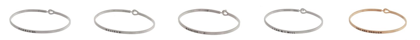 Inspirational Bracelets-Metal
