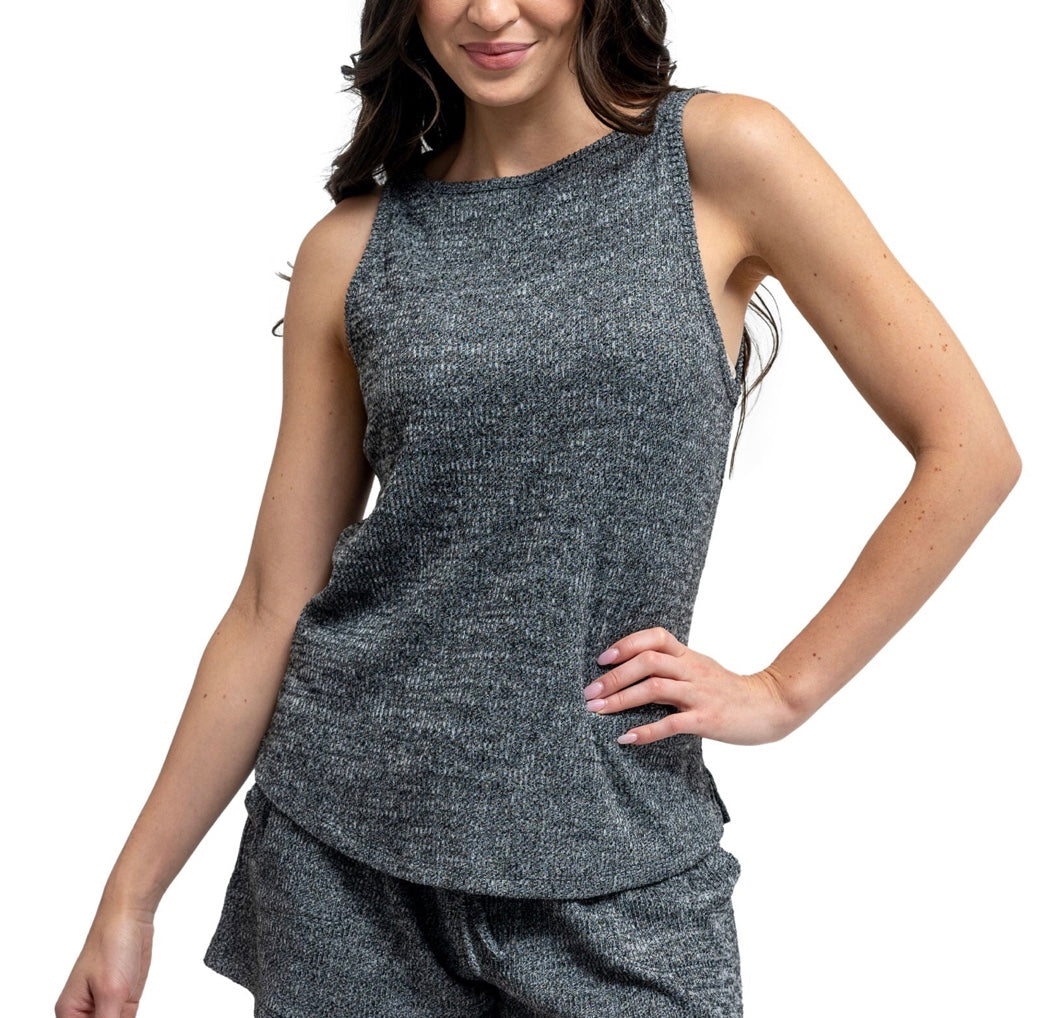 Cuddle Blend Tank-Black