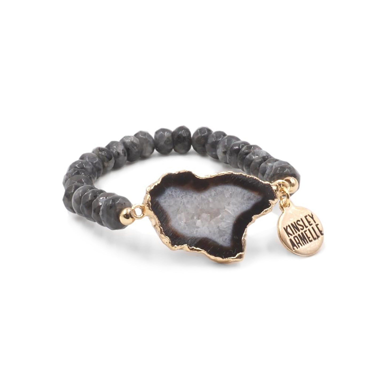 Agate Collection Smoky Bracelet Gold