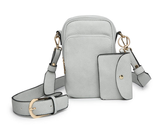 Parker 3/Compartment Cross Body-Sky
