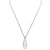 Druzy Collection Silver Quartz Drop Necklace