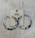Resin Hoop Earrings-Dalmatian