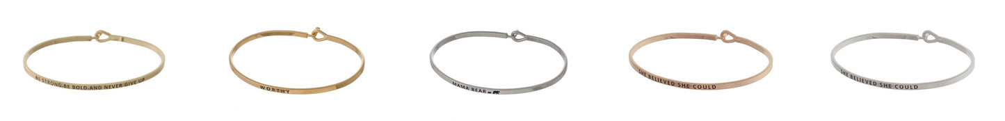 Inspirational Bracelets-Metal