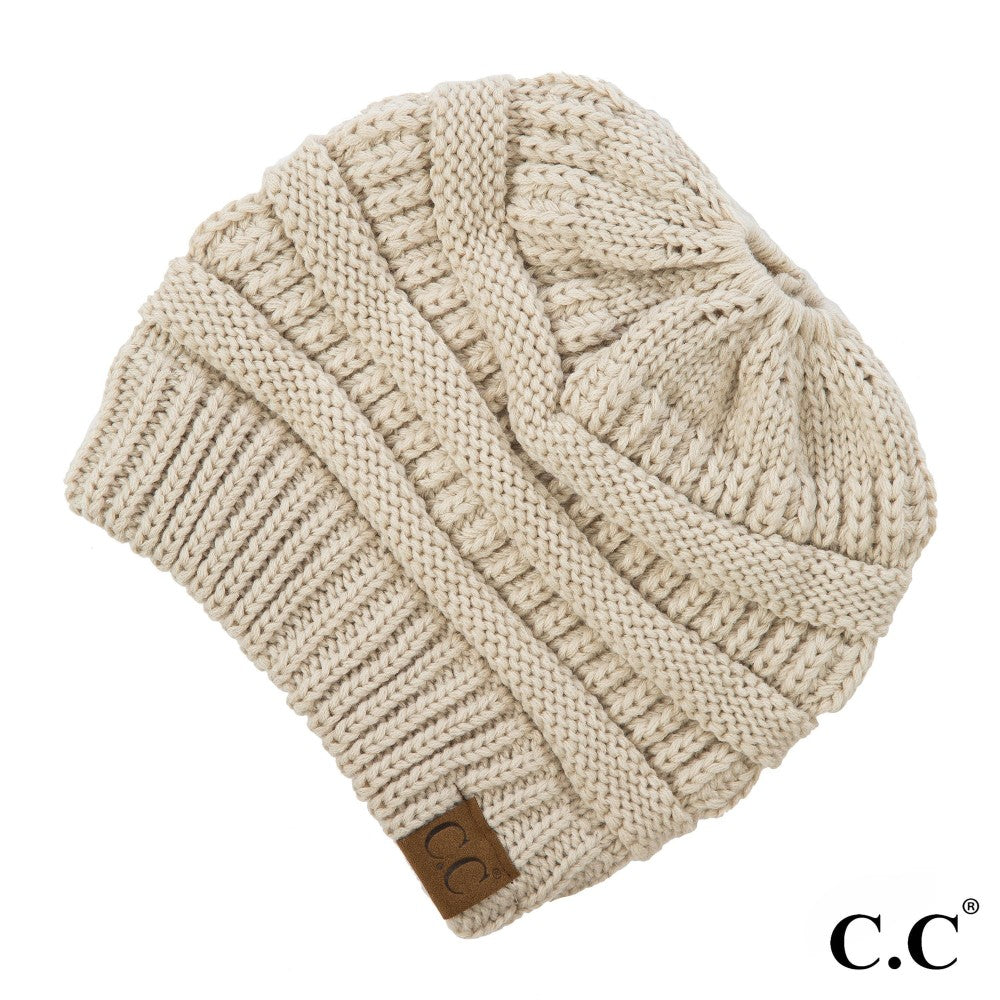 CC  Beanie Pony Tail-Messy Bun