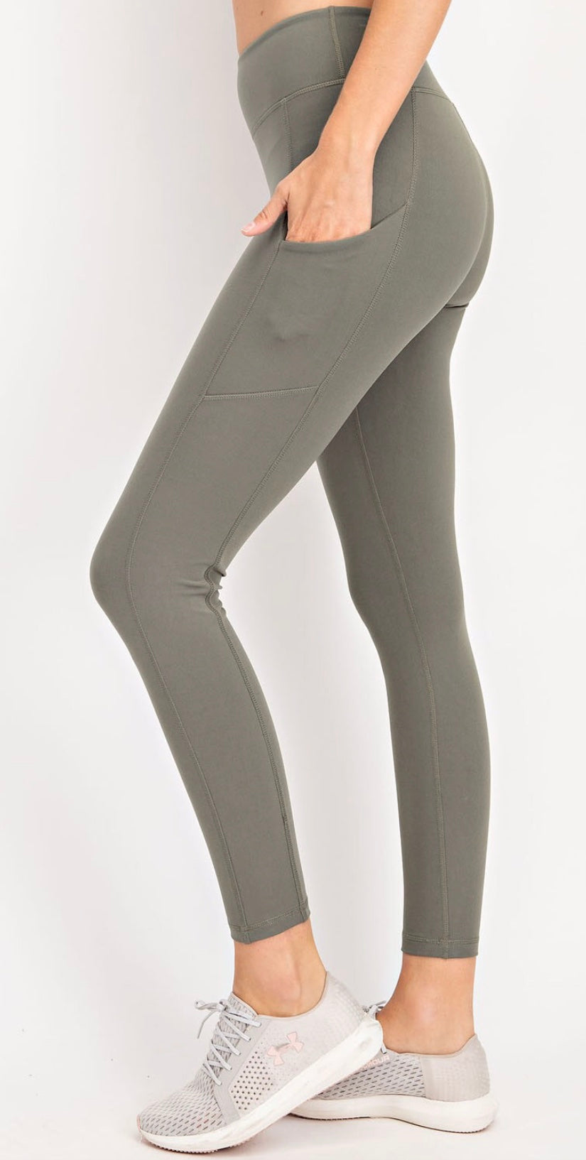 Rae Mode Butter Leggings with Side Pockets CHARCOAL – Adrians Boutique