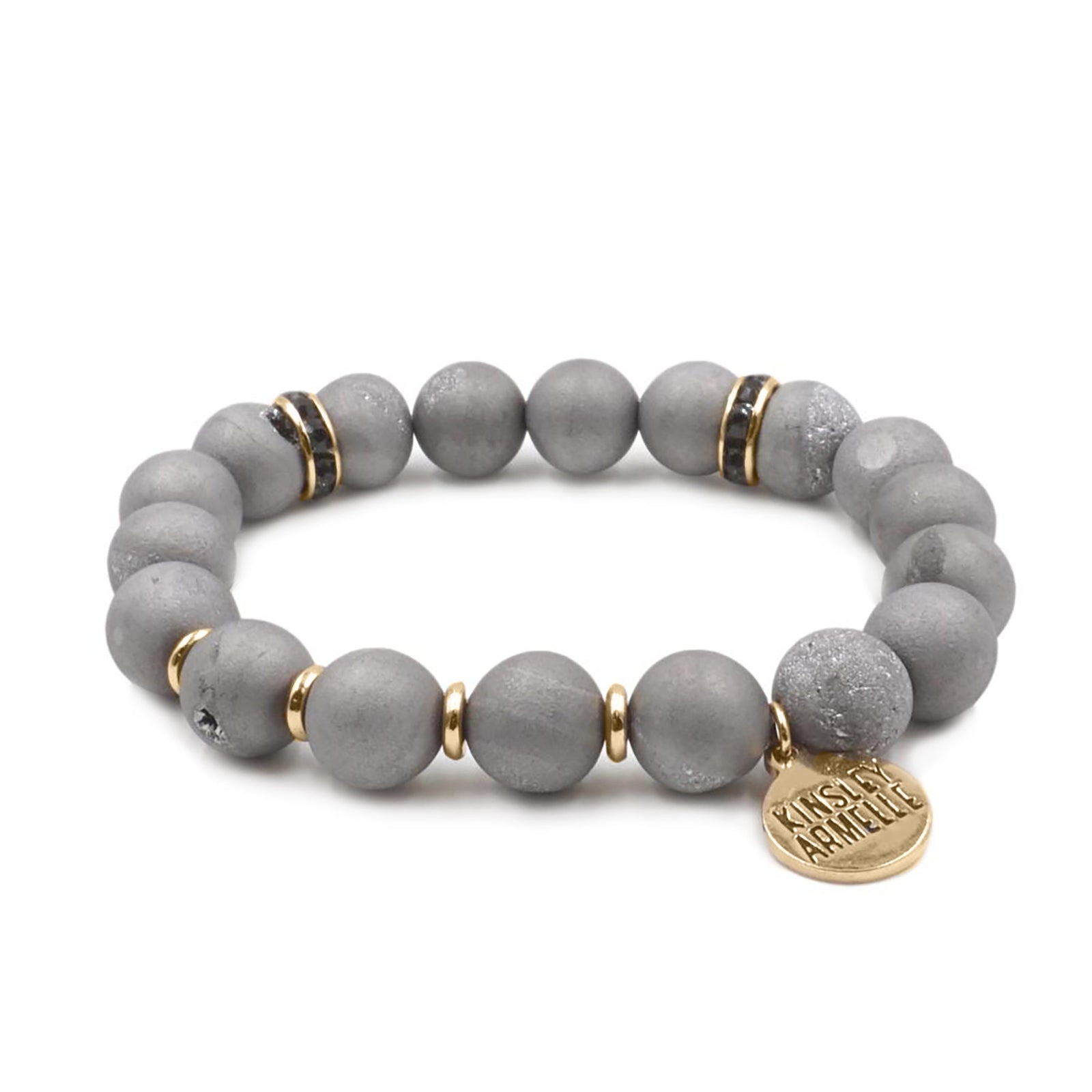 Geode Collection Slate Bracelet Gold