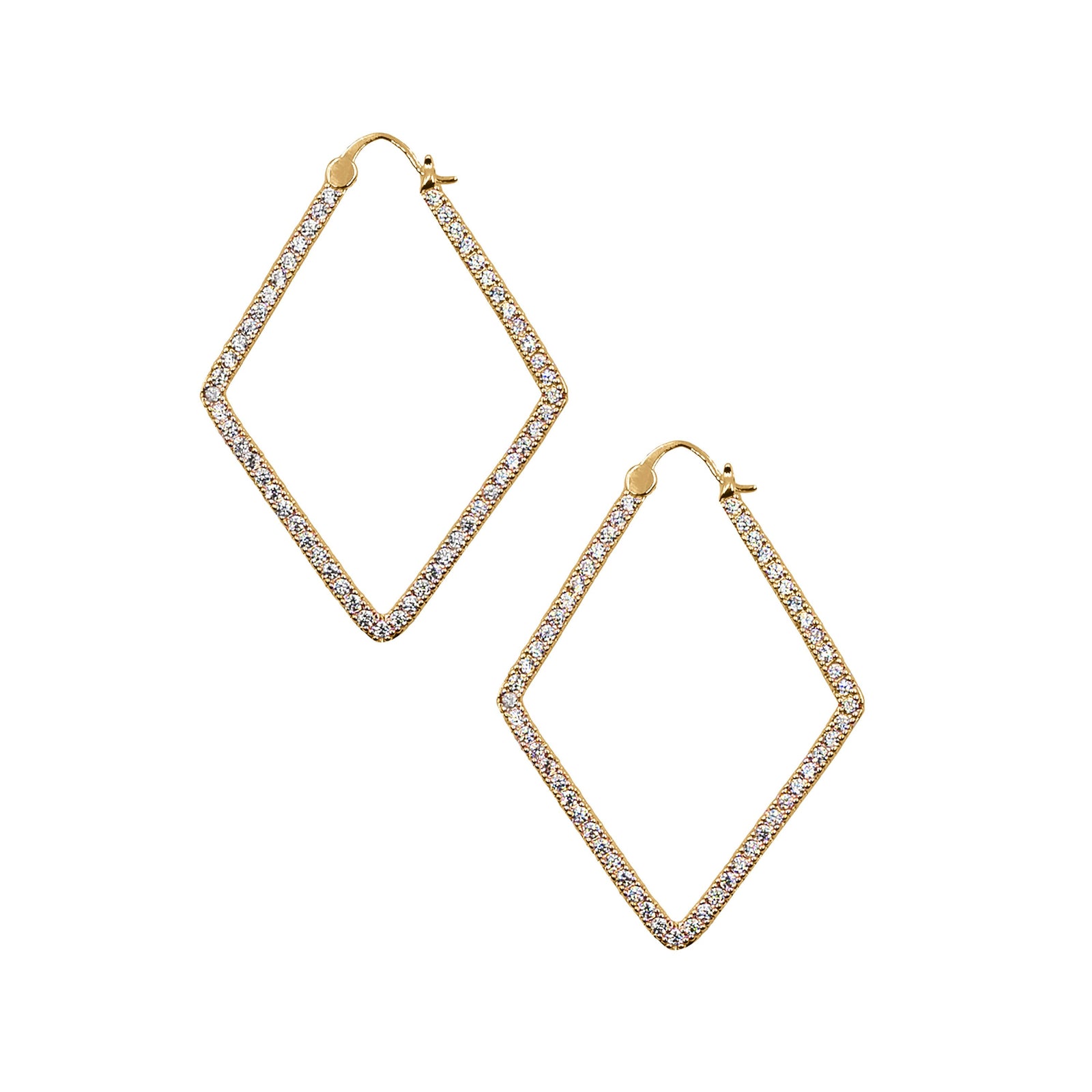 Goddess Collection Bling Maddox Earrings Gold