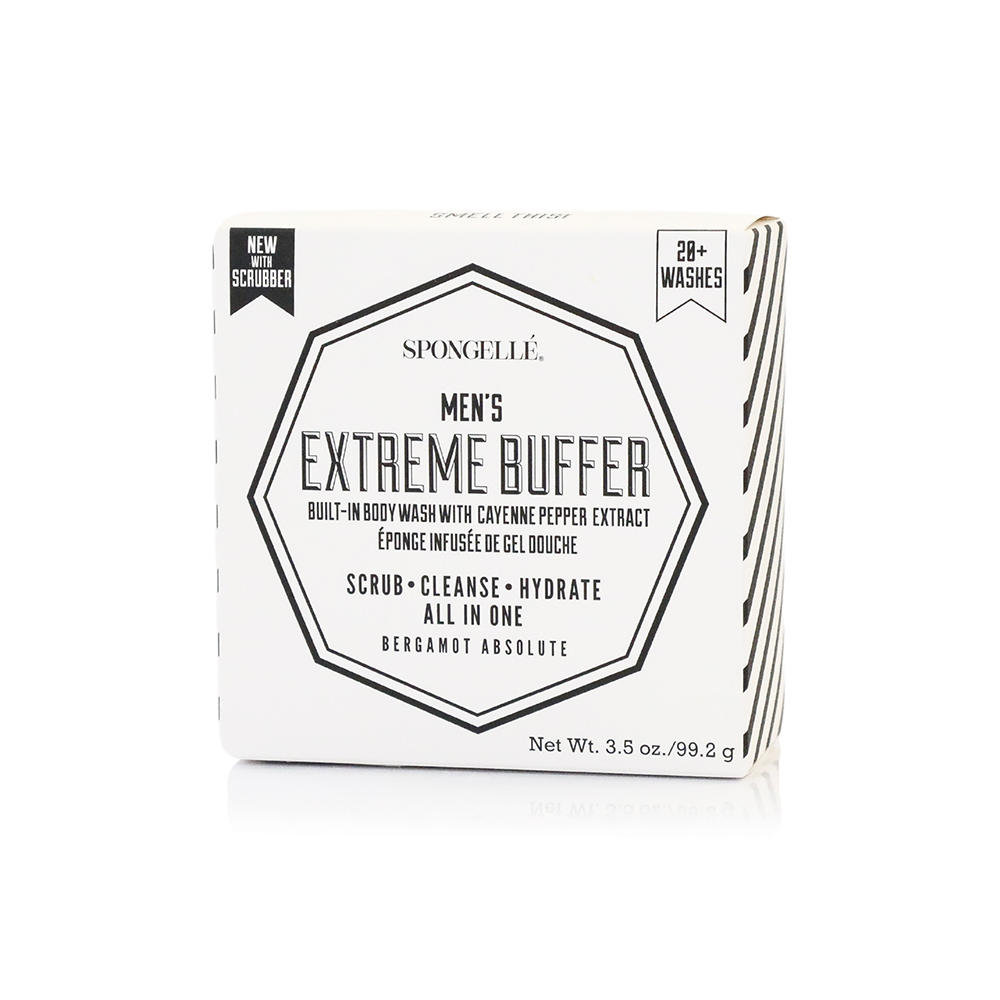 20+ Men’s Extreme Buffer w/ Black Scrubber (Bergamot): 3.5 oz