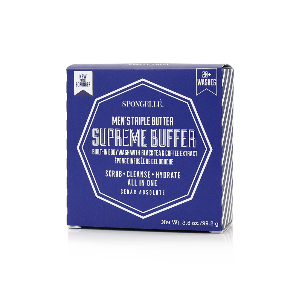 20+ Men’s Supreme Buffer w/ Black Scrubber (Cedar Absolute): 3.5 oz
