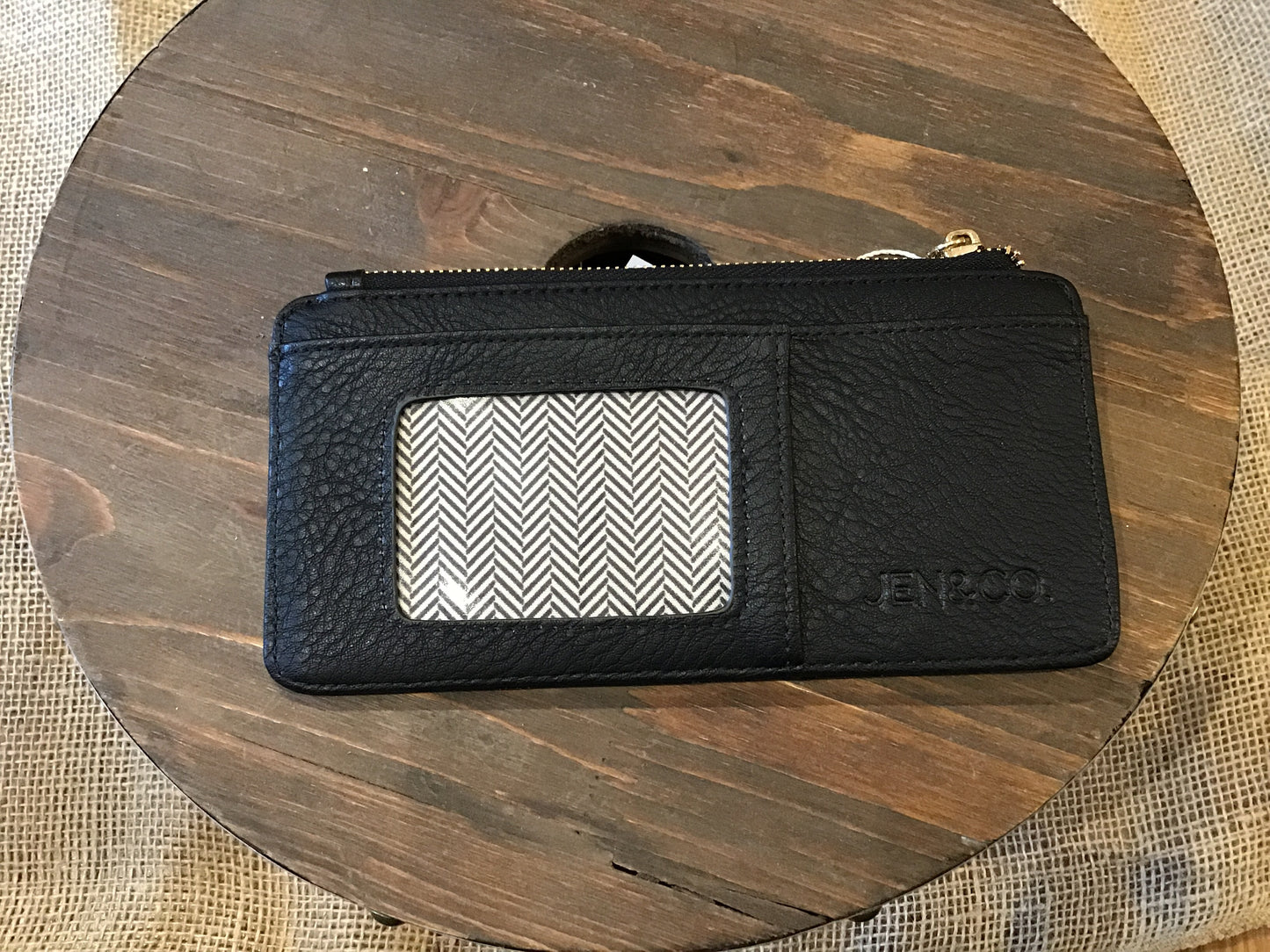 Saige Slim Card Holder Wallet-Black